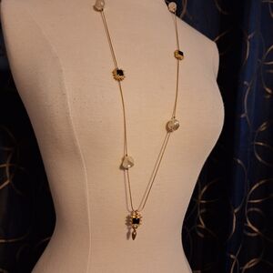 Elegant Gold and Black Necklace